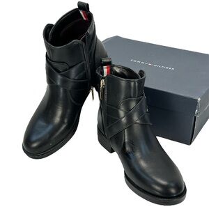 Tommy Hilfiger Radia Zip Up Bootie Ankle Boots - Black - size 6 M